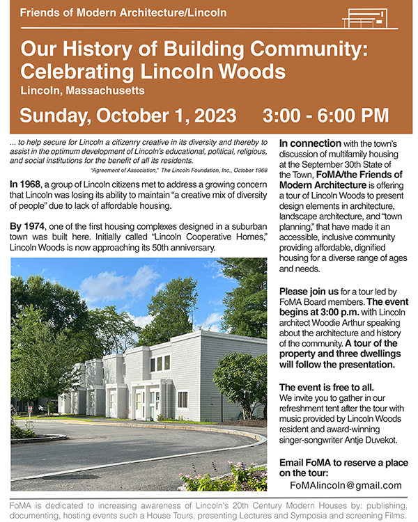 FoMA Lincoln Woods Tour Poster 600 x 750