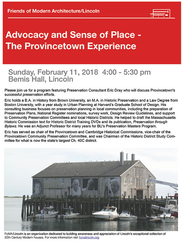 2018 advocacy and sense of place provincetown